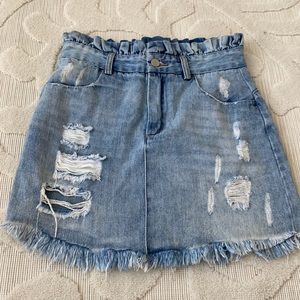 Hayden Denim Highwaisted Skirt